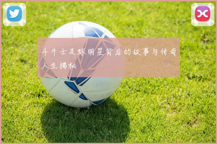 斗牛士足球明星背后的故事与传奇人生揭秘