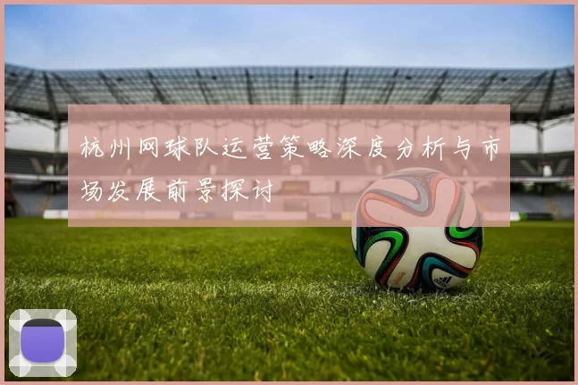 杭州网球队运营策略深度分析与市场发展前景探讨