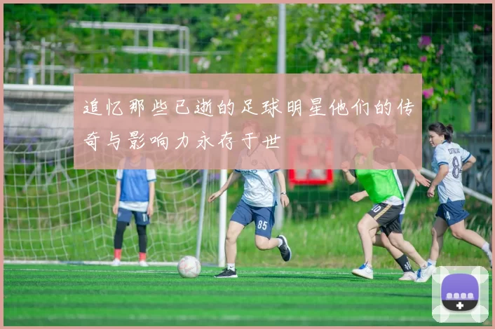 追忆那些已逝的足球明星他们的传奇与影响力永存于世